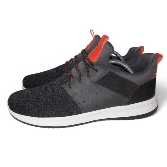 Skechers Delson Classic Fit Air Cooled Comfort Sneakers Grey Black 65474 Men 11 - Picture 2 of 11